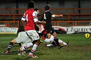 Arsenal U19 V Athletico Bilbao U19 - NextGen Prints: Zak Ansah Scores Against Yerai Alvarez: Arsenal U19 vs Athletico Bilbao U19