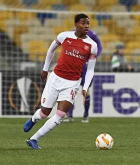 FC Vorskla Poltava V Arsenal 2018-19 Prints: Zech Medley in Action: Arsenal vs. Vorskla Poltava, UEFA Europa League
