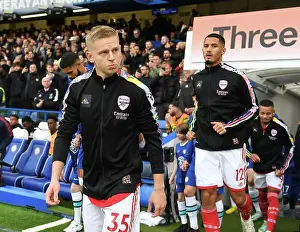 Chelsea V Arsenal 2022-23 Prints: Zinchenko Prepares for Chelsea Battle: Arsenal Star Gears Up for Premier League Showdown