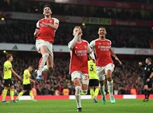 Arsenal v Burnley 2023-24 Collection: Zinchenko's Hat-Trick: Arsenal's Thrilling Victory Over Burnley (2023-24)