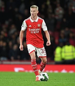 Images Dated 9th November 2022: Zinchenko's Standout Display: Arsenal Advances in Carabao Cup Past Brighton