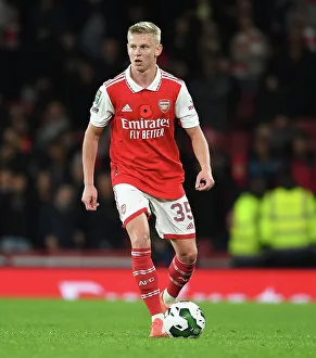 Arsenal V Brighton And Hove Albion - Carabao Cup 2022-23 Prints: Zinchenko's Standout Display: Arsenal Advances in Carabao Cup Past Brighton
